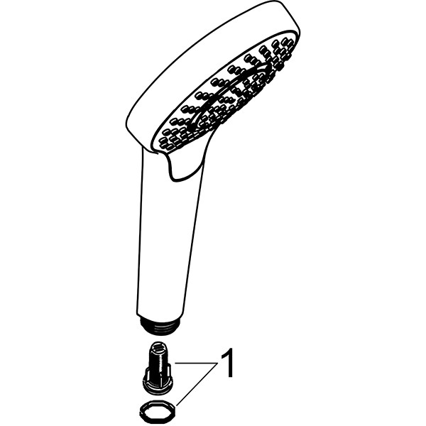 Hansgrohe Handbrause Croma Select S Multi weiss/chrom