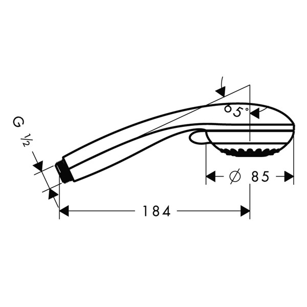Hansgrohe Handbrause Crometta 85 1jet chrom  