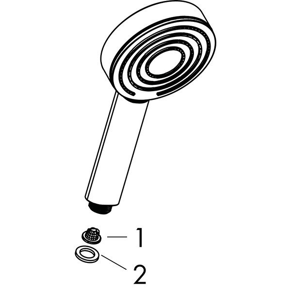 Hansgrohe Handbrause Pulsify 105 1jet mattweiss