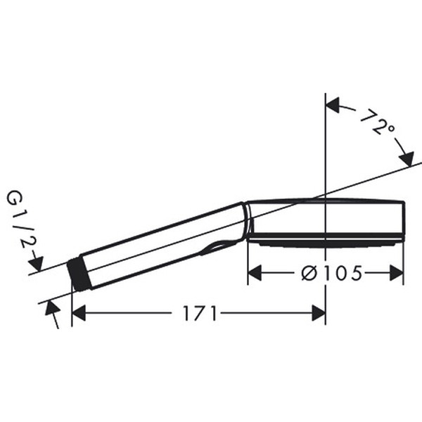 Hansgrohe Handbrause Pulsify 105 3jet Activation mattschwarz