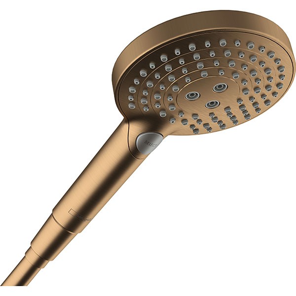Hansgrohe Handbrause Raindance Select S 120 3jet PowderRain brushed bronze