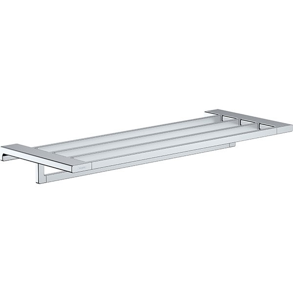 Hansgrohe Handtuchablage mit Handtuchhalter AddStoris chrom
