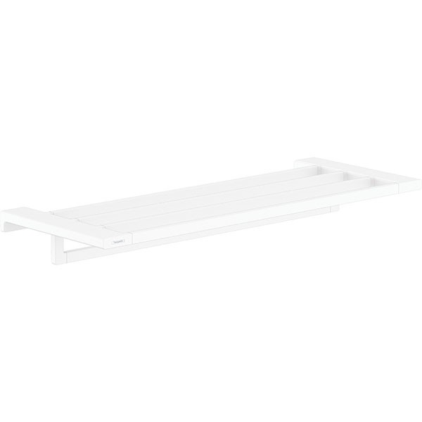 Hansgrohe Handtuchablage mit Handtuchhalter AddStoris mattweiss