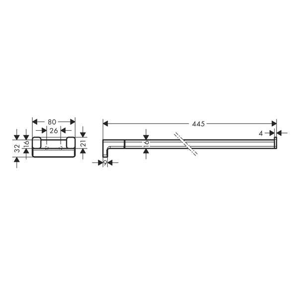 HG Handtuchhalter AddStoris zweiarmig BBR