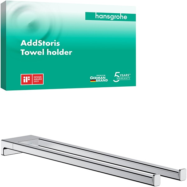 Hansgrohe Handtuchhalter AddStoris zweiarmig chrom