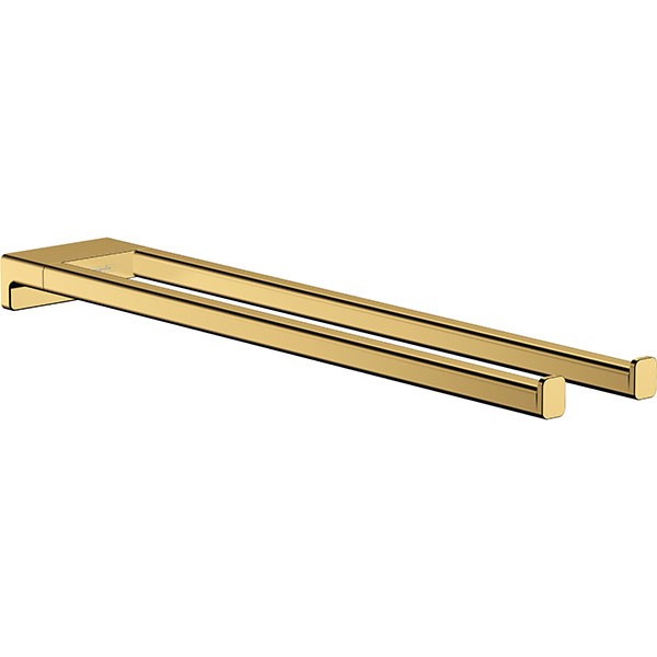 Hansgrohe Handtuchhalter AddStoris zweiarmig polished gold