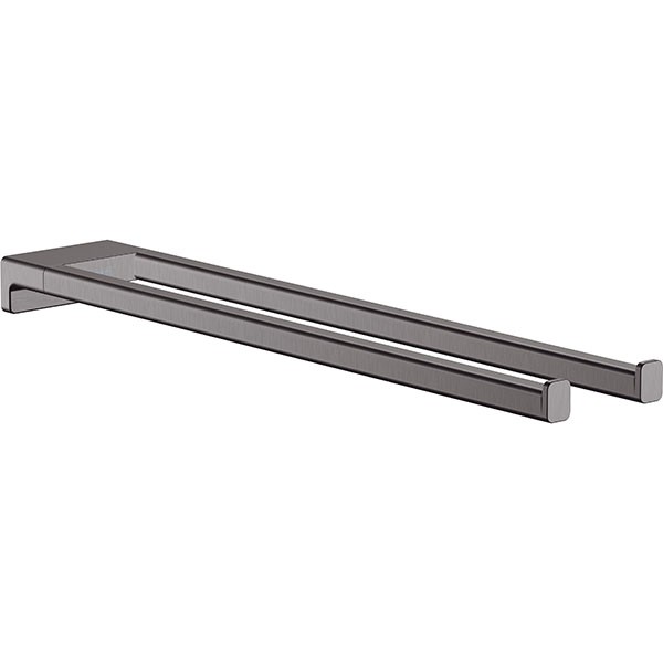 Hansgrohe Handtuchhalter AddStoris zweiarmig brushed black chrome