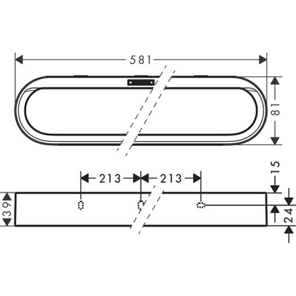 Hansgrohe Handtuchhalter WallStorismattschwarz