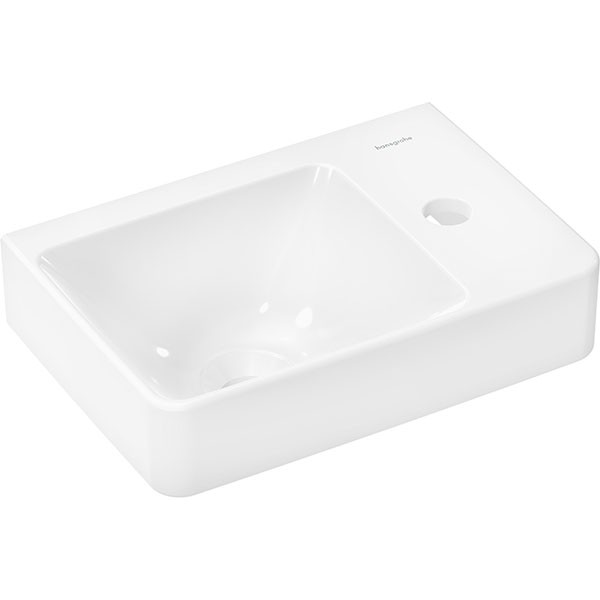 Hansgrohe Handwaschbecken Xelu Q 360x250 mm  m.Ablage rechts,Hahnloch o.Überlauf weiß