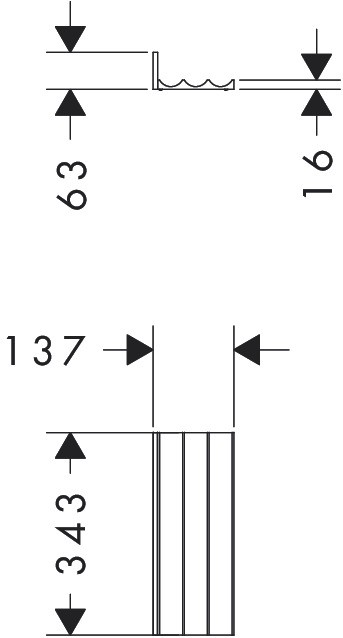 Hansgrohe IntraStoris Schubasteninneinteilung Modul 140/340 Eiche Natur