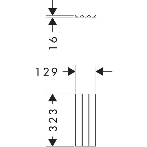 Hansgrohe IntraStoris Schubkasteninnenenteilung Modul 130/320 Nussbaum Dunkel