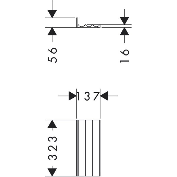 Hansgrohe IntraStoris Schubkasteninnenenteilung Modul 140/320 Nussbaum Dunkel