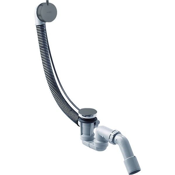 Hansgrohe Komplettset Ablauf- und Überlaufgarnitur für Normalwannen Brushed Black Chrome