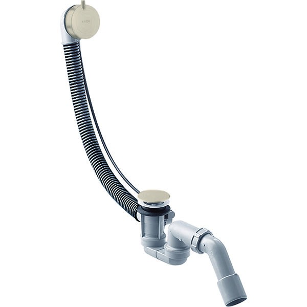 Hansgrohe Komplettset Ablauf- und Überlaufgarnitur für Normalwannen Brushed Nickel