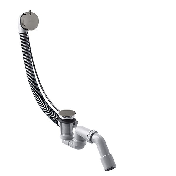 Hansgrohe Komplettset Ablauf- und Überlaufgarnitur für Normalwannen Polished Black Chrome
