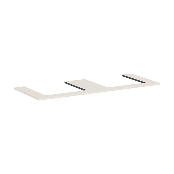 Hansgrohe Konsole Xilesa E 1375x550mm  m. 2 Ausschnitt Aufsatzwasch.ge SBma
