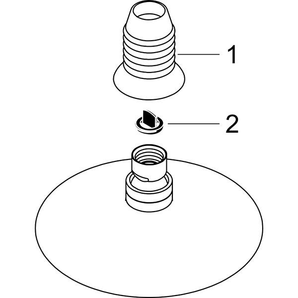 Hansgrohe Kopfbrause 150 Raindance für Deckenmontage chrom
