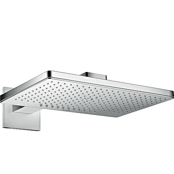Hansgrohe Kopfbrause 460 2jet Axor chrom mit Brausearm eckig