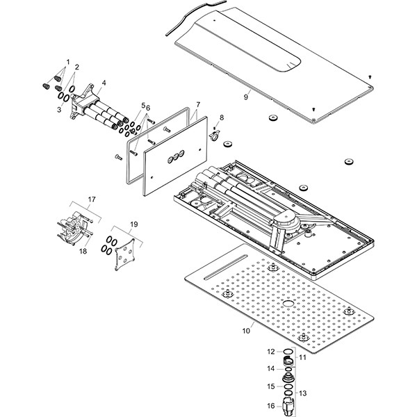 Hansgrohe Kopfbrause 580 3jet Axor chrom Wandmontage