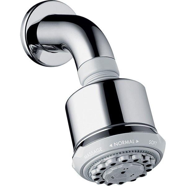 Hansgrohe Kopfbrause Clubmaster chrom mit Brausenarm EcoSmart