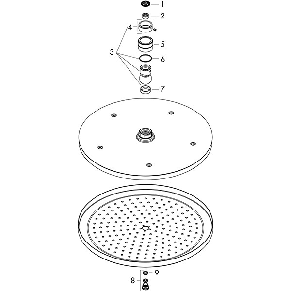 Hansgrohe Kopfbrause Croma 280 EcoSmart mattschwarz