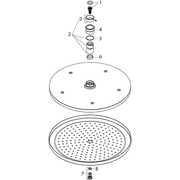 Hansgrohe Kopfbrause Croma 280 mattschwarz 