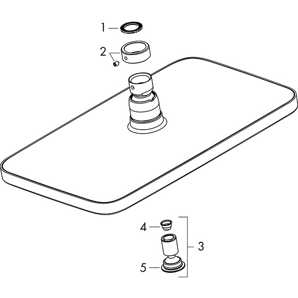 Hansgrohe Kopfbrause Croma E 280 1jet chrom  