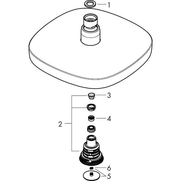 Hansgrohe Kopfbrause Croma Select E 180 2jet EcoSmart weiss/chrom