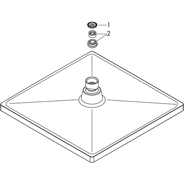 Hansgrohe Kopfbrause Crometta E 240 EcoSmart mattschwarz