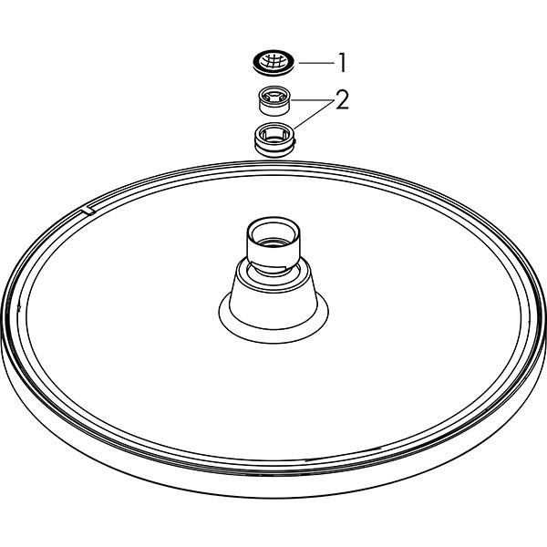 Hansgrohe Kopfbrause Crometta S 240 EcoSmart mattschwarz