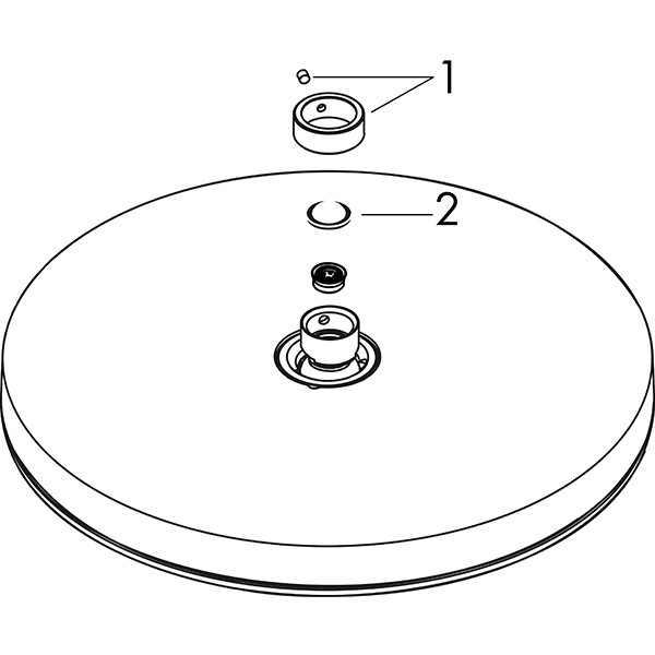 Hansgrohe Kopfbrause Pulsify 260 1jet EcoSmartmattweiss