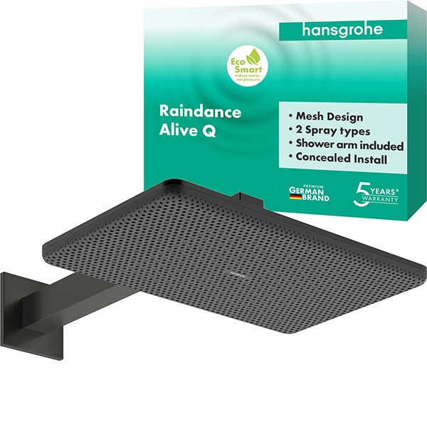 Hansgrohe Kopfbrause Raindance Alive Q  210/340 2jet EcoSmart m.Brausearm BBC