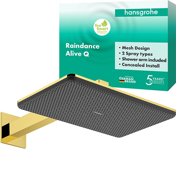 Hansgrohe Kopfbrause Raindance Alive Q  210/340 2jet EcoSmart m.Brausearm PGO