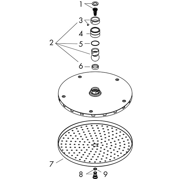 Hansgrohe Kopfbrause Raindance S 240 1jet PowderRain chrom