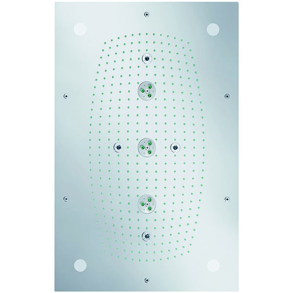 Hansgrohe Kopfbrause Rainmaker rechteckig chrom mit Licht