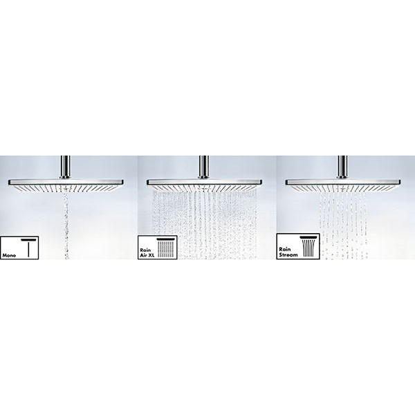 Hansgrohe Kopfbrause Rainmaker Select 460 2jet Deckenmontage weiss/chrom
