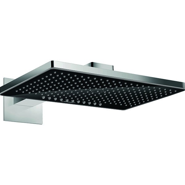 Hansgrohe Kopfbrause Rainmaker Select 460 2jet schwarz/chrom mit Brausearm 450mm