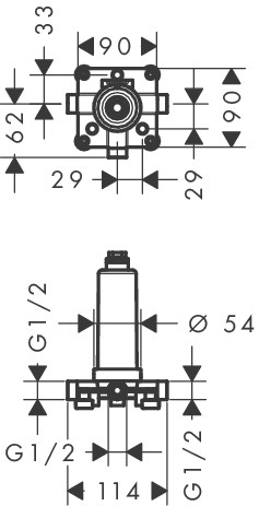 Hansgrohe Kopfbrause Rainmaker Select 460 Grundset
