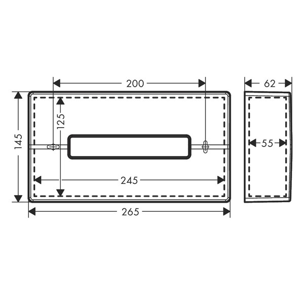 HG Kosmetiktuchbox AddStoris mattweiss  