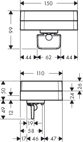 Hansgrohe Lotionspender Axor Universal Accessories chrom