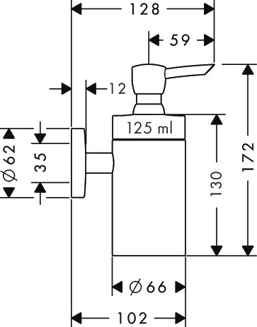 Hansgrohe Lotionspender Logis chrom 