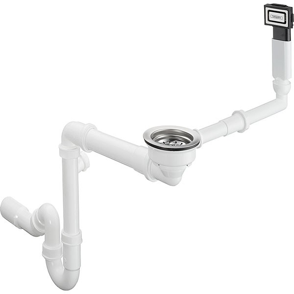 Hansgrohe Manuelle Ab- und Überlaufgarnitur Einzelbecken Granit D16-10