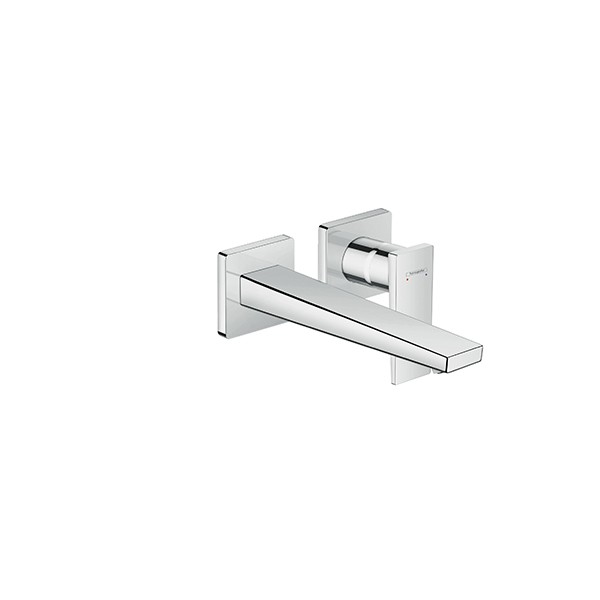 Hansgrohe 2-Loch Waschtischarmatur Unterputz Metropol F-Set langer Auslauf chrom