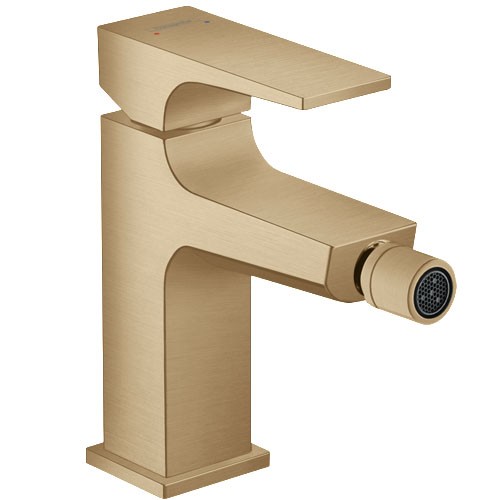 Hansgrohe Metropol Bidetmischer Brushed Bronze mit Push-Open Ablaufgarnitur