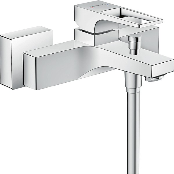 Hansgrohe Metropol Einhebel-Wannenmischer Aufputz mit Bügelgriff, chrom 74540000