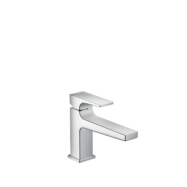 HG Waschtischmischer 100 Metropol chrom langer Auslauf mit Push-Open Ablaufgarn.