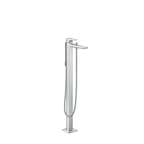 HG Wannenmischer Metropol Fertigset zur Bodenmontage chrom