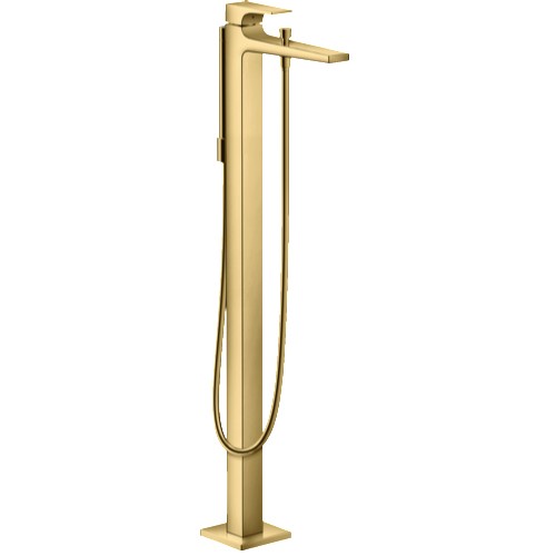 Hansgrohe Metropol Wannenmischer Fertigset zur Bodenmontage Polished Gold Optik