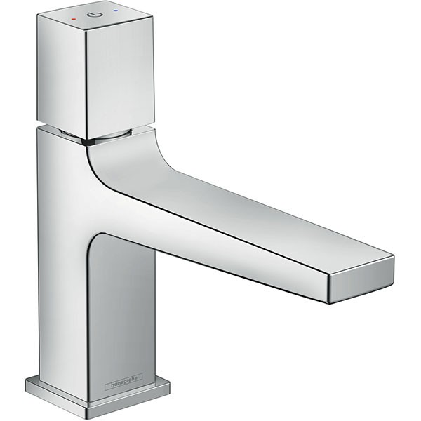 Hansgrohe Metropol Waschtischmischer 100 Select mit Push-Open Ablaufgarnitur, chrom 32570000