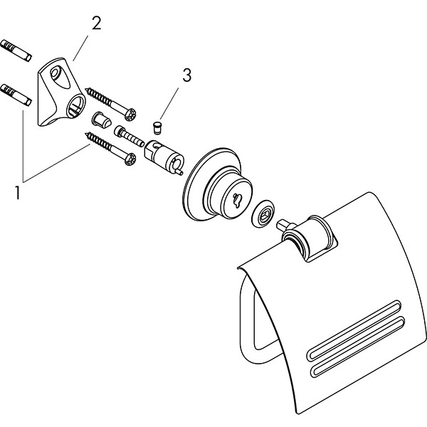 Hansgrohe Papierrollenhalter Axor Montreux BN  